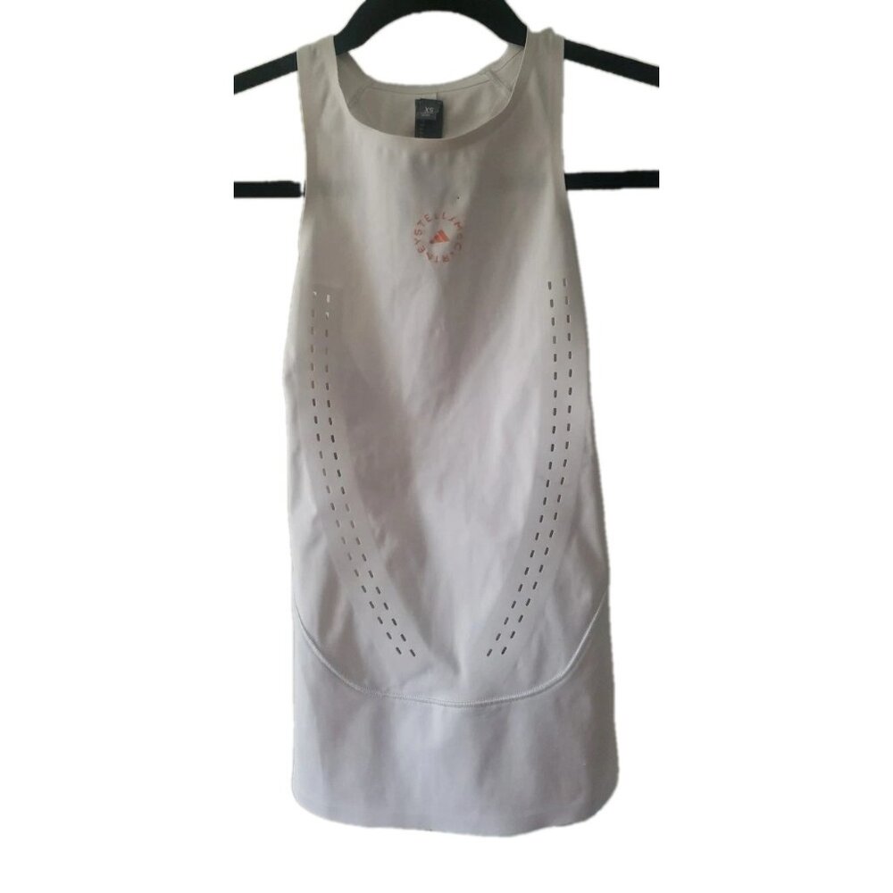 Adidas By Stella McCartney Truepur Racerback Tank White Sz XS Open Back